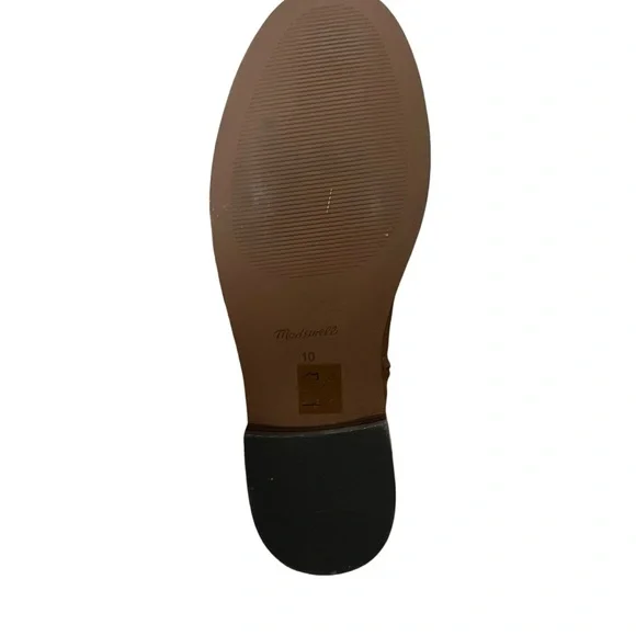 Madewell Drumgold Boot Cognac Sepia Brown Leather Tall Boots US 10 - Picture 7 of 10